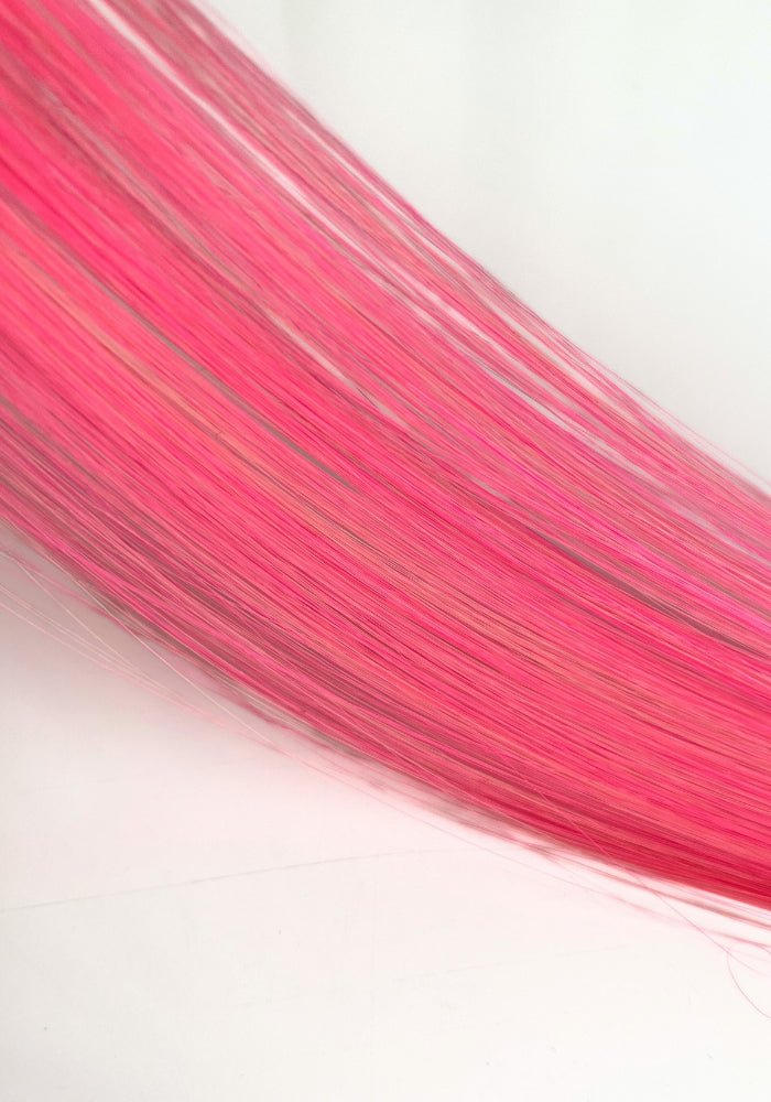 Colorful 2pc Clip - In Highlights 20" | Heat Friendly Synthetic Fiber - Santana's Wigs & Hair Extensions, LLC - Flamingo