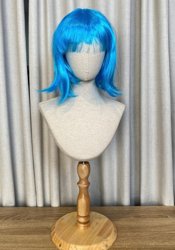 Costume Wigs | $30 Below | 30+ Styles - Santana's Wigs & Hair Extensions, LLC - Crazy Blue Bob