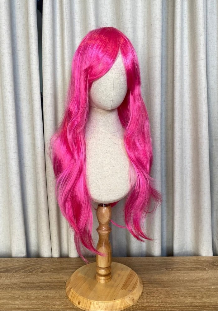 Costume Wigs | $30 Below | 30+ Styles - Santana's Wigs & Hair Extensions, LLC - Long Fushia Wig