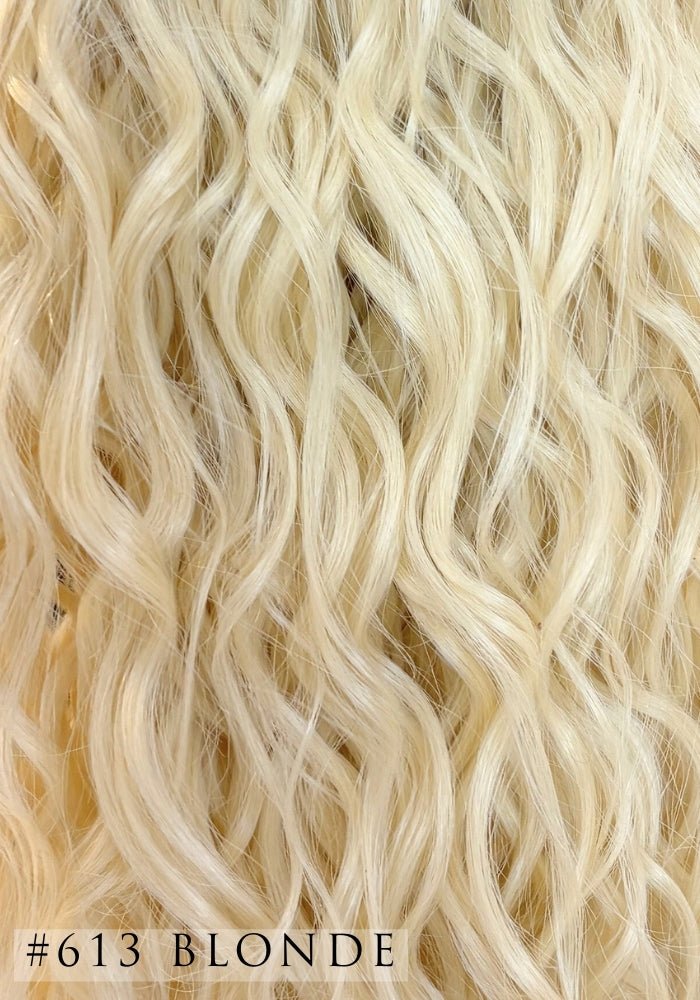 Curly Synthetic Hair Extensions | 9 Piece Clip - In 22" - Santana's Wigs & Hair Extensions, LLC - 613