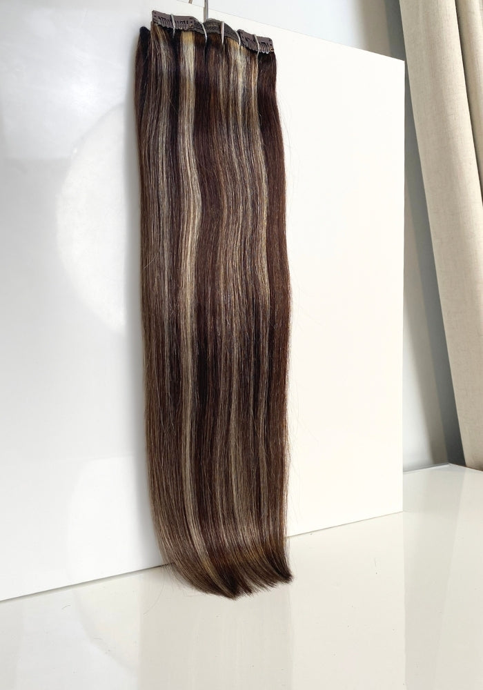 Deluxe Clip-In Human Hair Extensions 18"- 170G