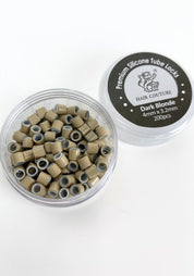 Hair Couture | 200 Premium Silicone Tube Locks 4x3.2mm - Santana's Wigs & Hair Extensions, LLC - Dark Blonde