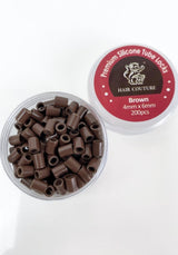 Hair Couture | 200 Premium Silicone Tube Locks 4x6mm