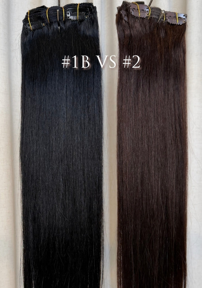 Classic Clip-In Human Hair Extensions 18"
