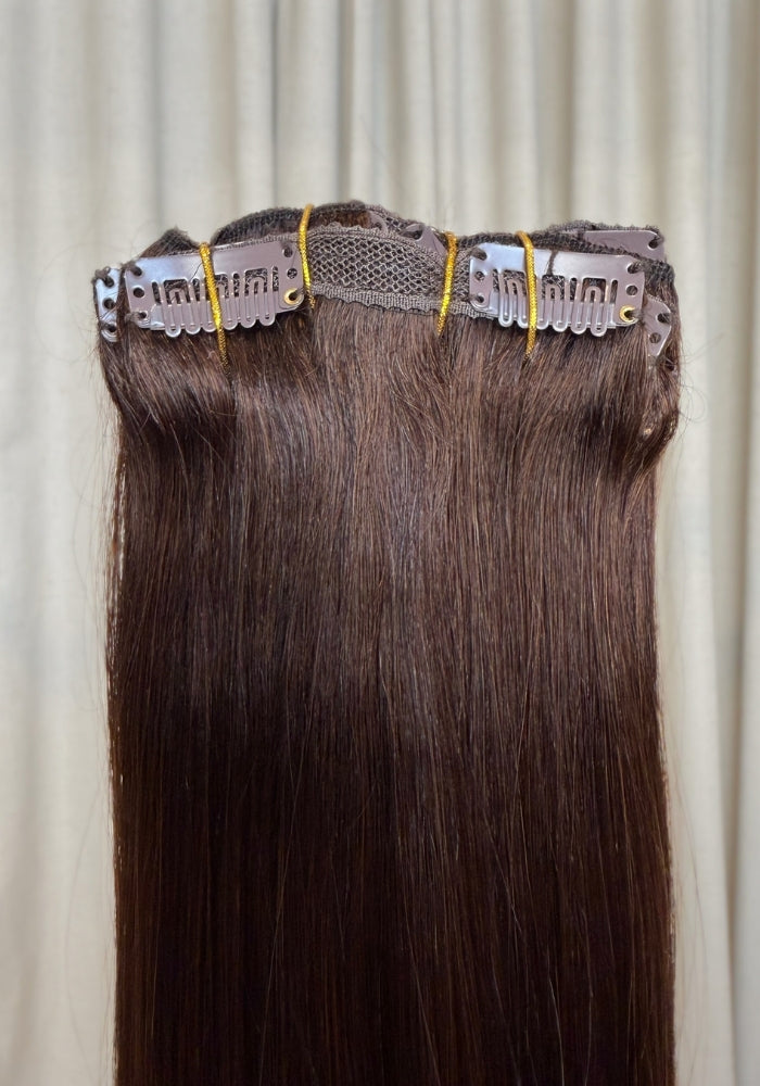 Classic Clip-In Human Hair Extensions 18"
