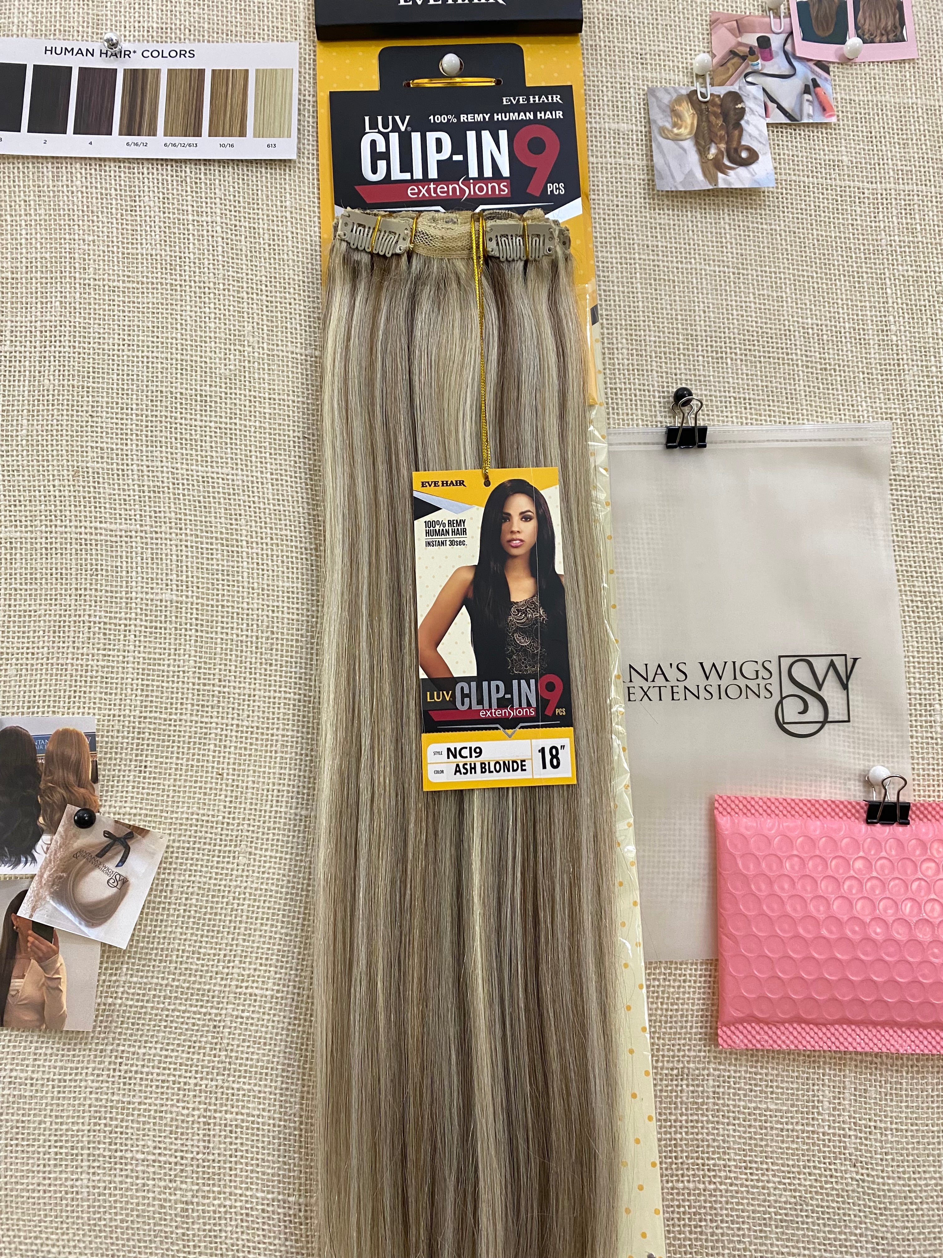 Luv | 9pc Clip-in Human Hair Extensions 18"