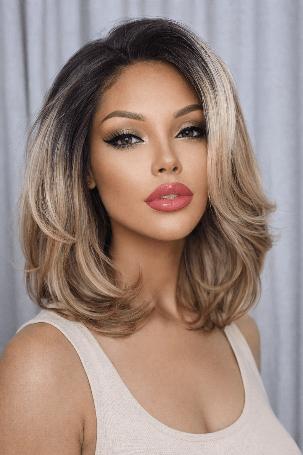 Kamela | Free Part Lace Front Synthetic Wig - Santana's Wigs & Hair Extensions, LLC - Honey Blonde