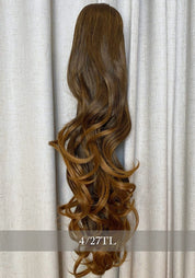 Kate | Synthetic Clip In Ponytail Extension - Santana's Wigs & Hair Extensions, LLC - 24/H613 Sunny Blonde
