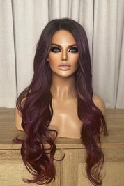 LF Kim | Synthetic Lace Front Wig - Santana's Wigs & Hair Extensions, LLC - 1B/Sangria