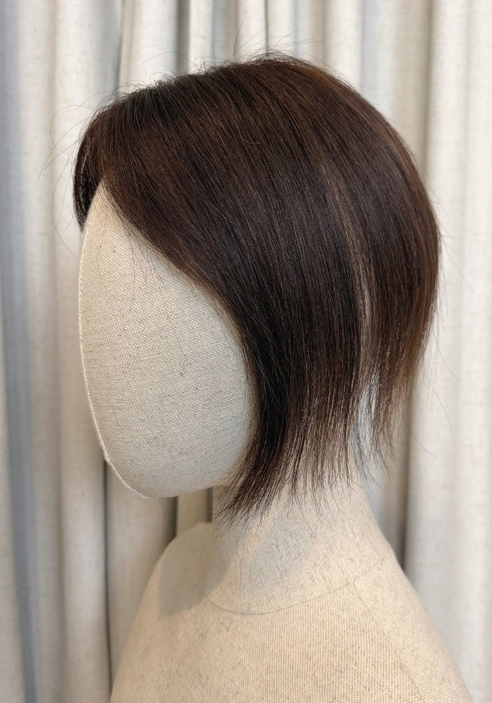 Low Density Clip In Top Piece | 100% Human Hair - Santana's Wigs & Hair Extensions, LLC - Brown 2