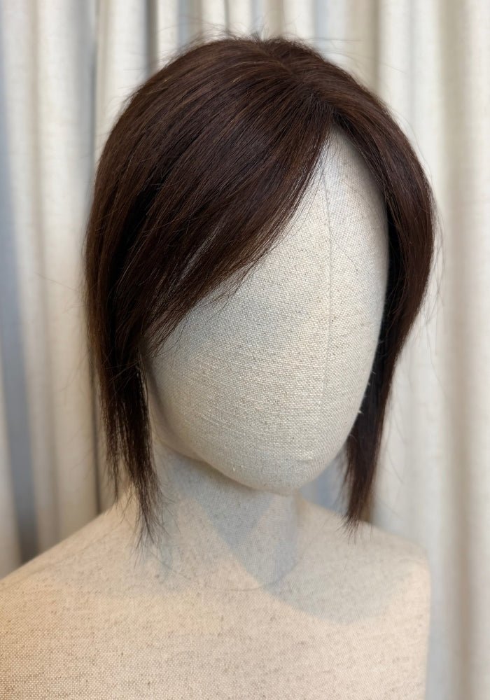 Low Density Clip In Top Piece | 100% Human Hair - Santana's Wigs & Hair Extensions, LLC - Brown 2