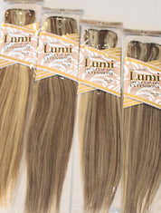 Lumi | Exclusive Highlighted Clip-In Human Hair Extensions 18"