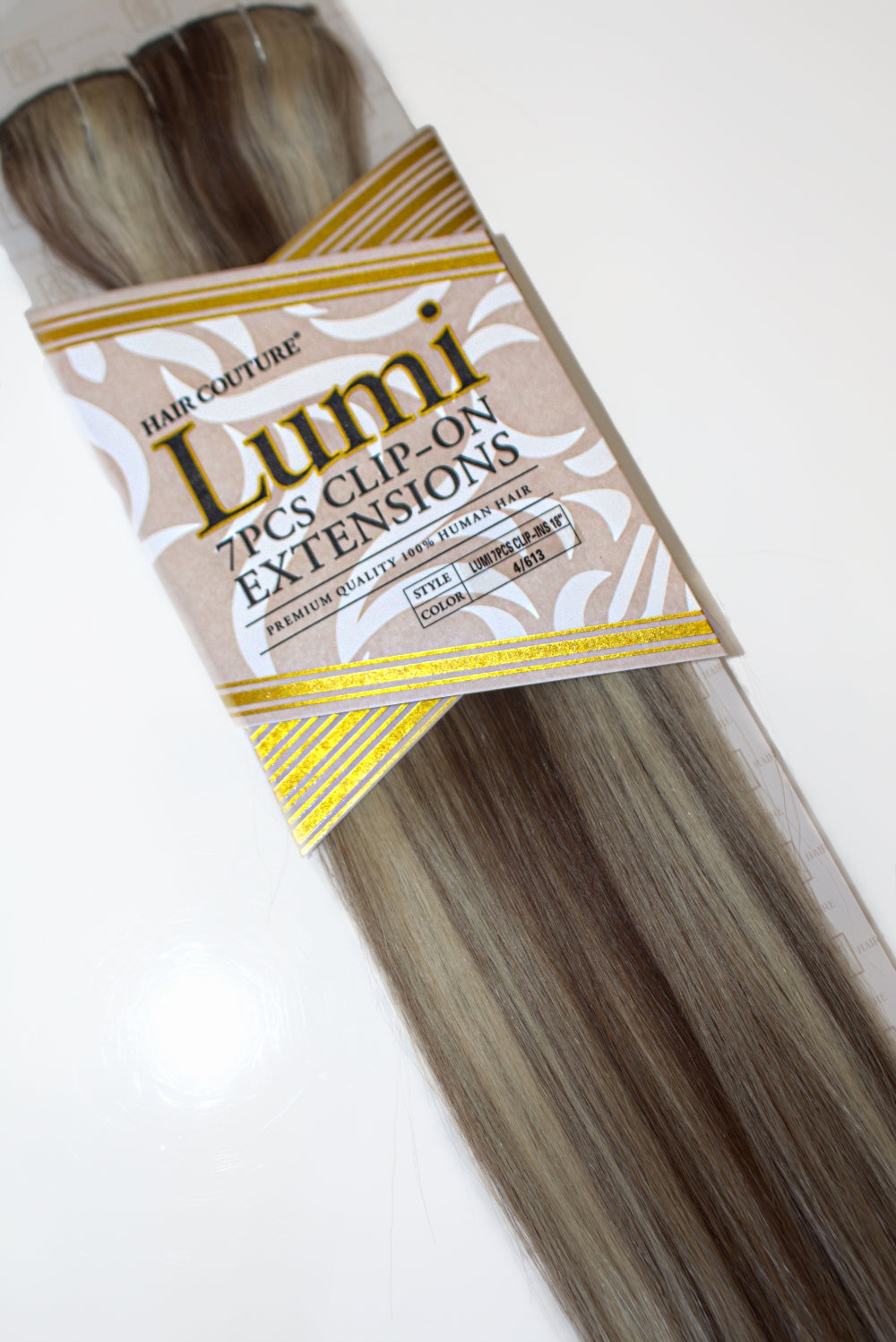 Lumi | Exclusive Highlighted Clip-In Human Hair Extensions 18"