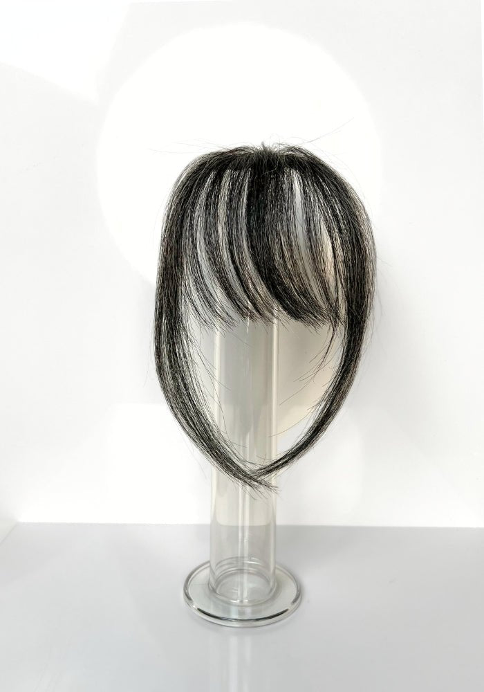 Mini Clip - In Bang | Human Hair - Santana's Wigs & Hair Extensions, LLC - 34 Salt & Pepper