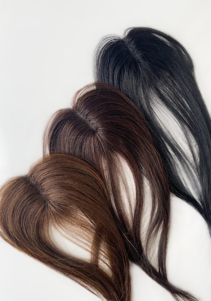 Mini Clip In Top Piece | 100% Human Hair - Santana's Wigs & Hair Extensions, LLC - Natural Black 1B