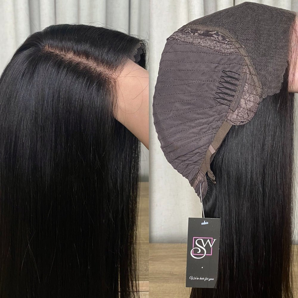Opulent | 100% Human Hair Lace Front Wig (Monofilament Top) - Santana's Wigs & Hair Extensions, LLC - Dark Chocolate