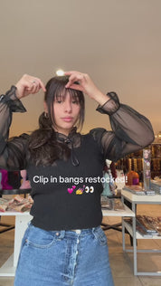 Mini Clip-In Bang | Human Hair