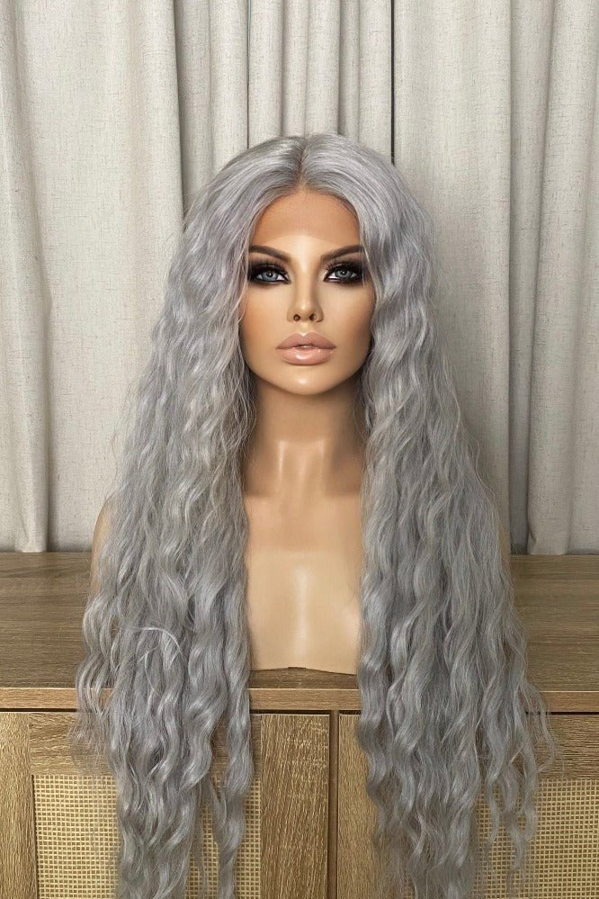 Republic - 302 | Lace Front Synthetic Wig | 6+ Colors - Santana's Wigs & Hair Extensions, LLC - Grey