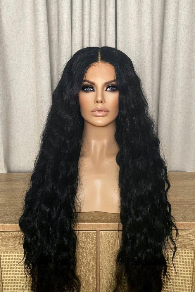 Republic - 302 | Lace Front Synthetic Wig | 6+ Colors - Santana's Wigs & Hair Extensions, LLC - Off Black 1B