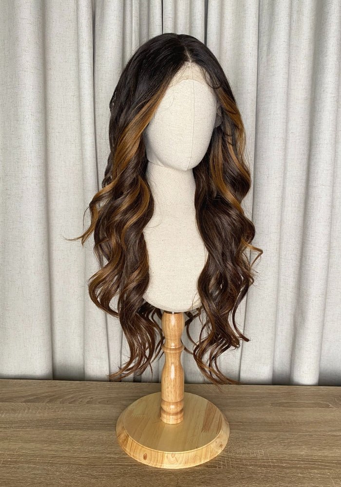 Samone | Lace Front Synthetic Wig - Santana's Wigs & Hair Extensions, LLC - Sunkissed Brown
