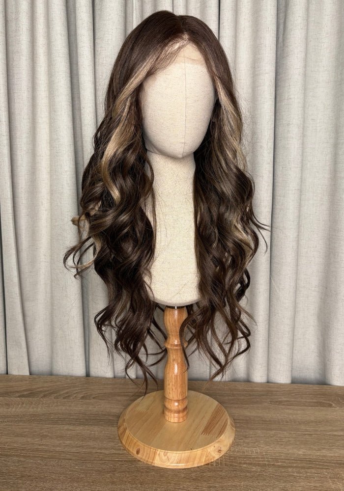 Samone | Lace Front Synthetic Wig - Santana's Wigs & Hair Extensions, LLC - Beige Brown