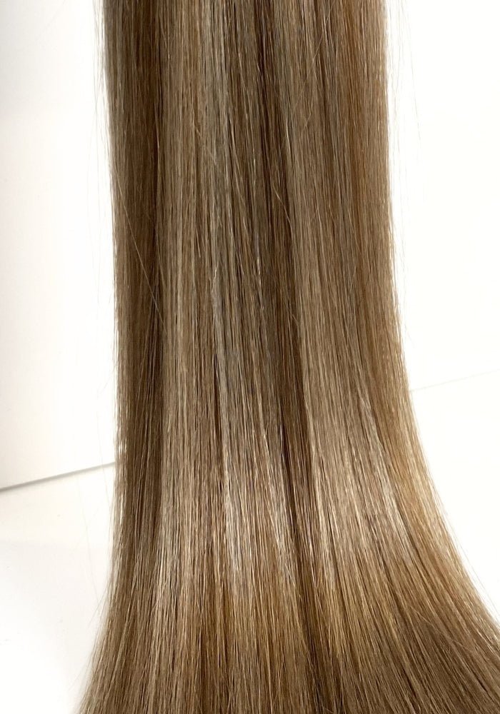 Santana’s Premium 100% Human Hair Genius Weft Extensions 22" | 100G - Santana's Wigs & Hair Extensions, LLC - 8/613 Warm Highlighted Ash Blonde