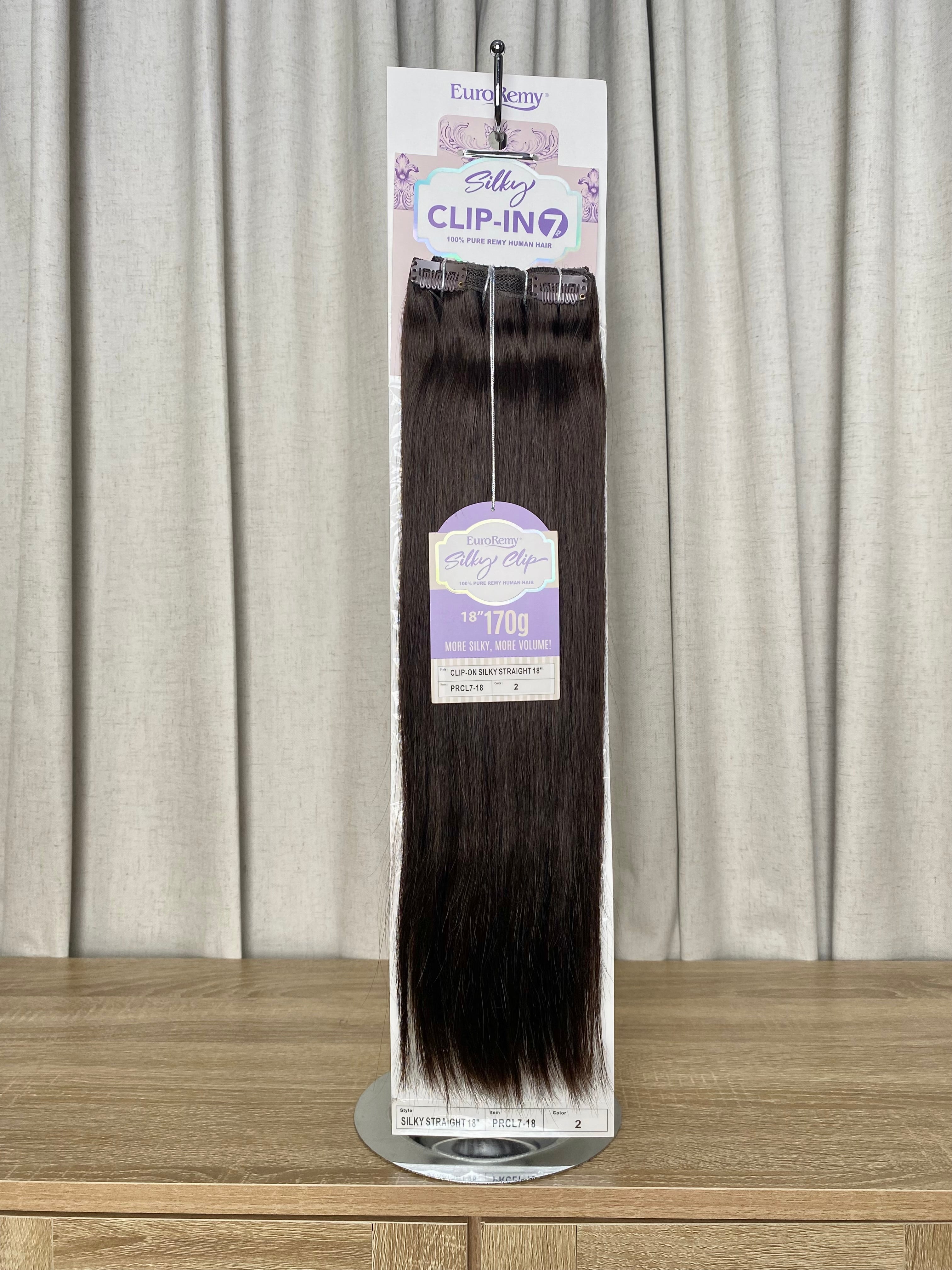 Silky Euro | 7pc Clip-In Human Hair 18"