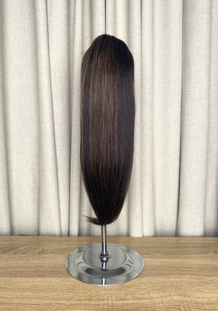 Straight 14" | Human Hair Drawstring Ponytail - Santana's Wigs & Hair Extensions, LLC - 1B/30