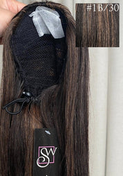 Straight 14" | Human Hair Drawstring Ponytail - Santana's Wigs & Hair Extensions, LLC - 4/30