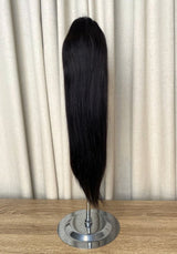 Straight 16" | Human Hair Drawstring Ponytail
