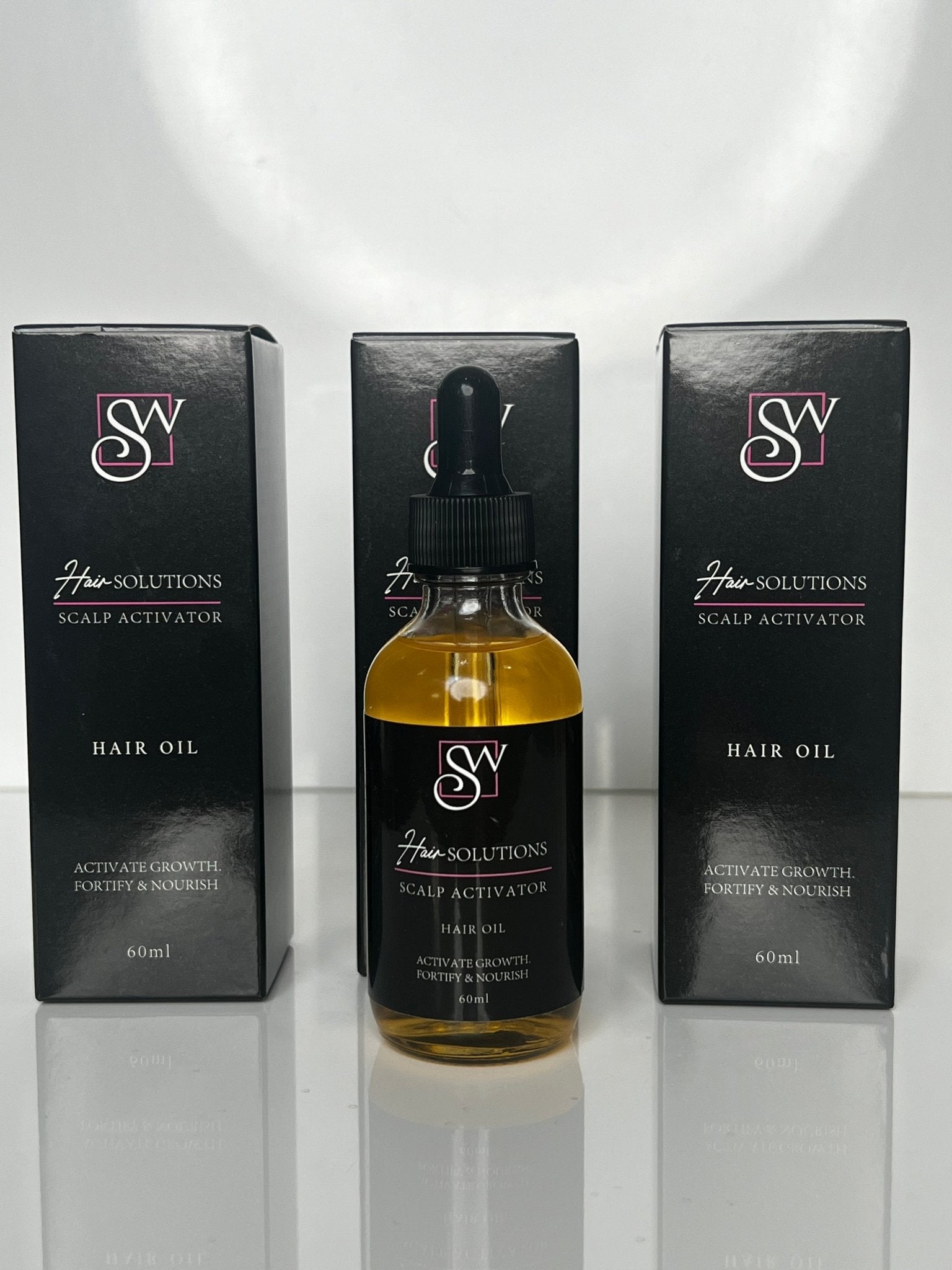 SW Hair Solutions Rosemary Mint Biotin Hair Growth & Scalp Activator Oil – 3 - Month Supply - Santana's Wigs & Hair Extensions, LLC - 