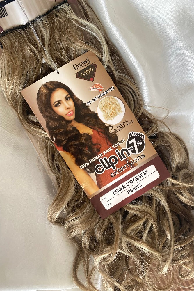 Body Wave Synthetic Hair Extensions | 7 Piece Clip-In 20"