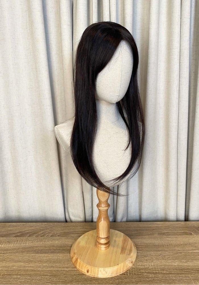Top Elite Topper 18" | 100% Human Hair | Mono-Top - Santana's Wigs & Hair Extensions, LLC - R18/24 Rooted Beige Blonde