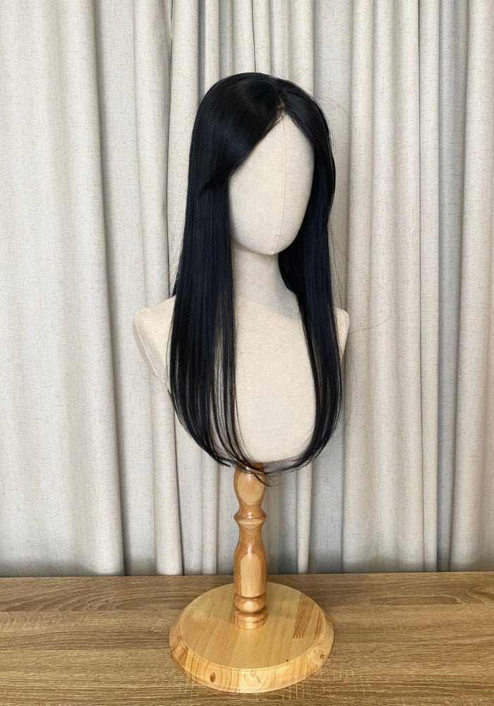 Top Elite Topper 18" | 100% Human Hair | Mono - Top - Santana's Wigs & Hair Extensions, LLC - 1 Black