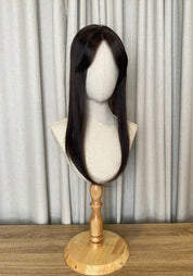 Top Elite Topper 18" | 100% Human Hair | Mono - Top - Santana's Wigs & Hair Extensions, LLC - 2 Dark Brown