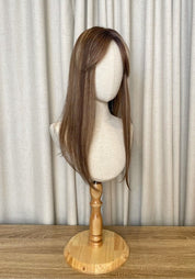 Top Elite Topper 18" | 100% Human Hair | Mono - Top - Santana's Wigs & Hair Extensions, LLC - 6 Honey Brown