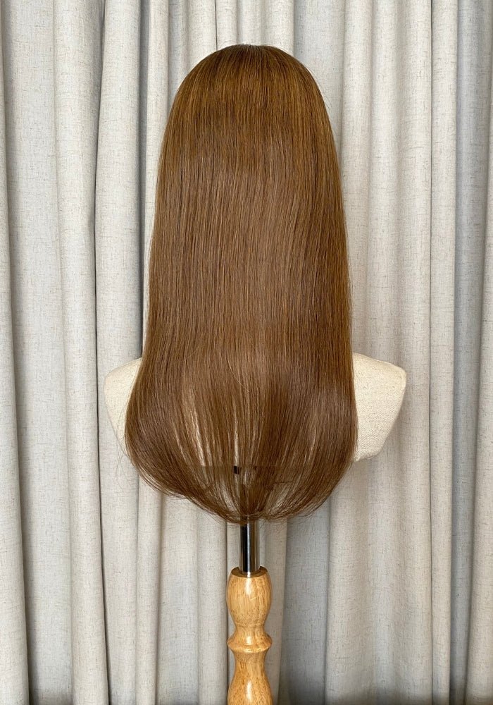 Top Elite Topper 18" | 100% Human Hair | Mono - Top - Santana's Wigs & Hair Extensions, LLC - 6 Honey Brown