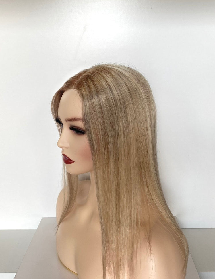 Top Elite Topper (Large) 14" | 100% Human Hair | Mono-Top