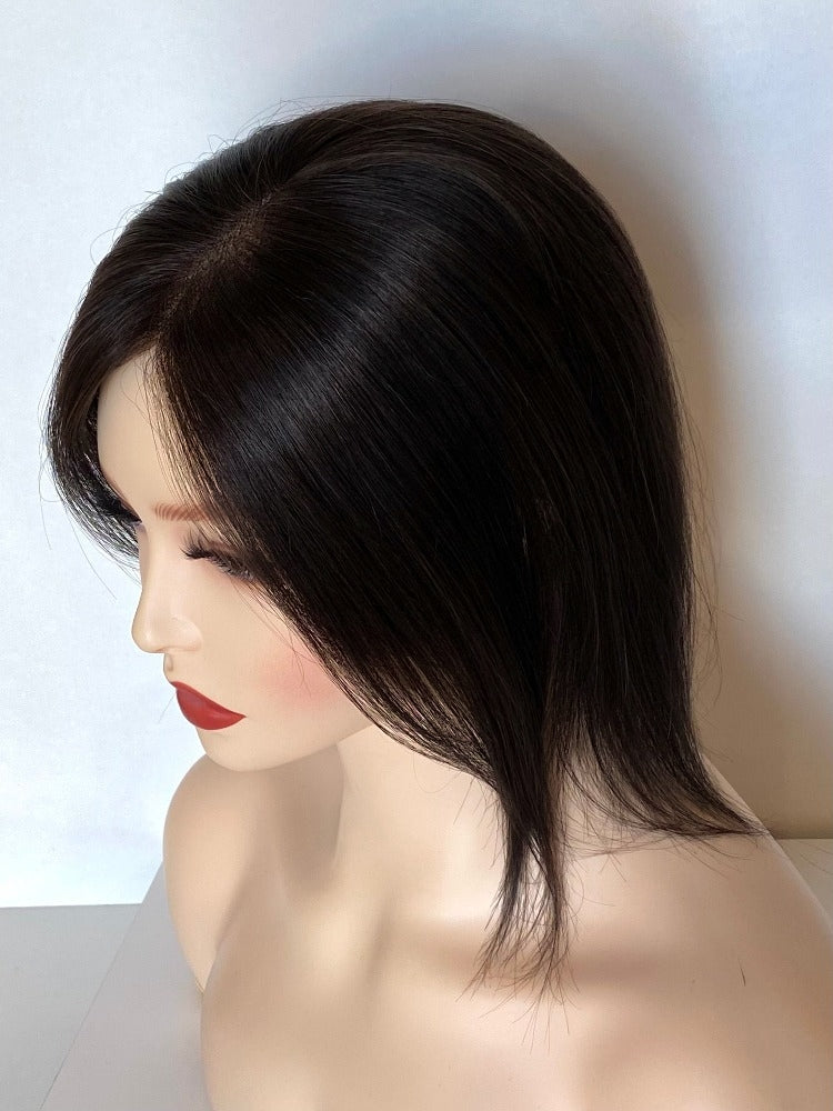 Top Elite Topper (Medium) 10" | 100% Human Hair | Mono-Top