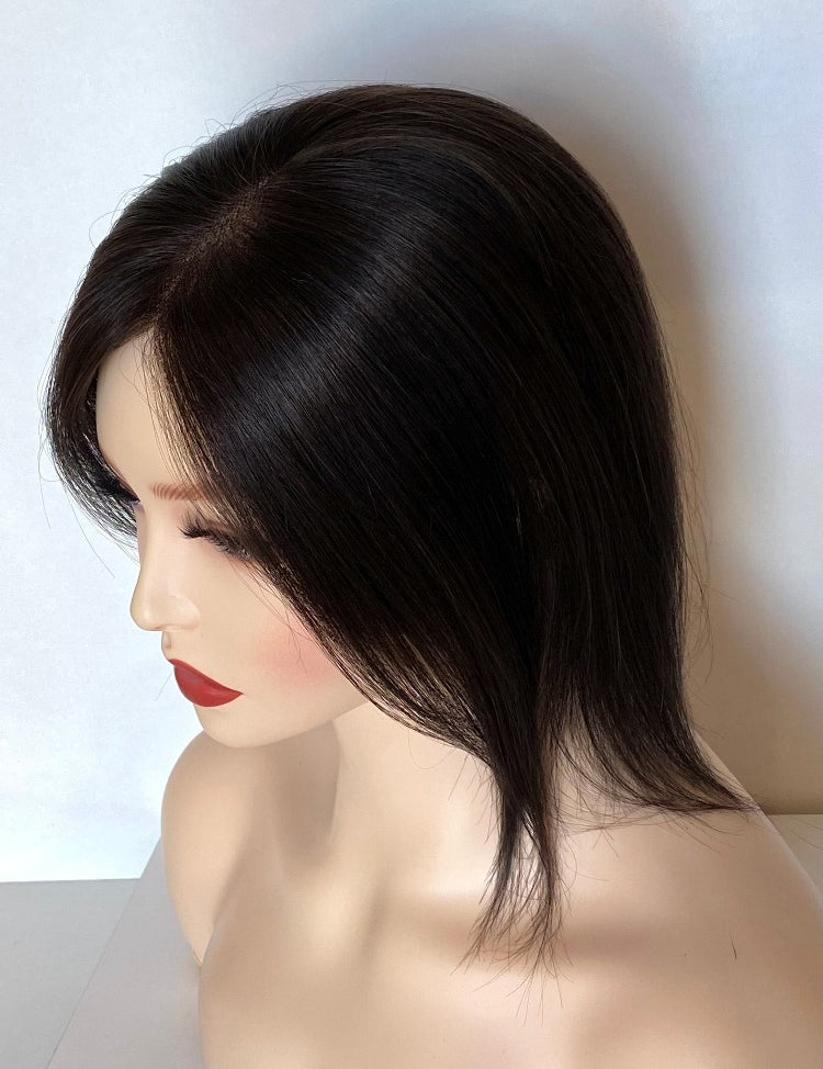 Top Elite Topper (Medium) 10" | 100% Human Hair | Mono-Top