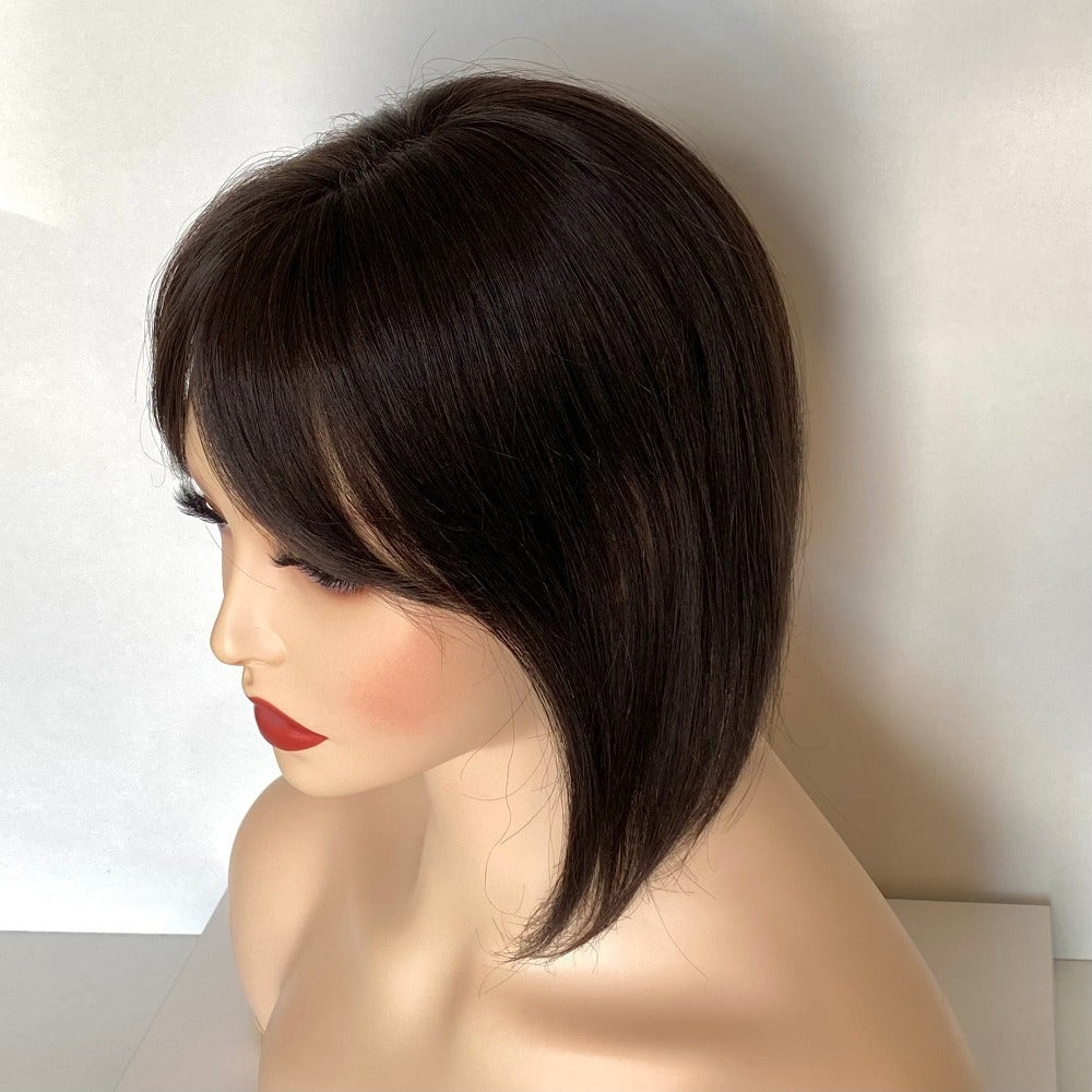 Top Elite Topper (Small) 10" | 100% Human Hair | Mono-Top