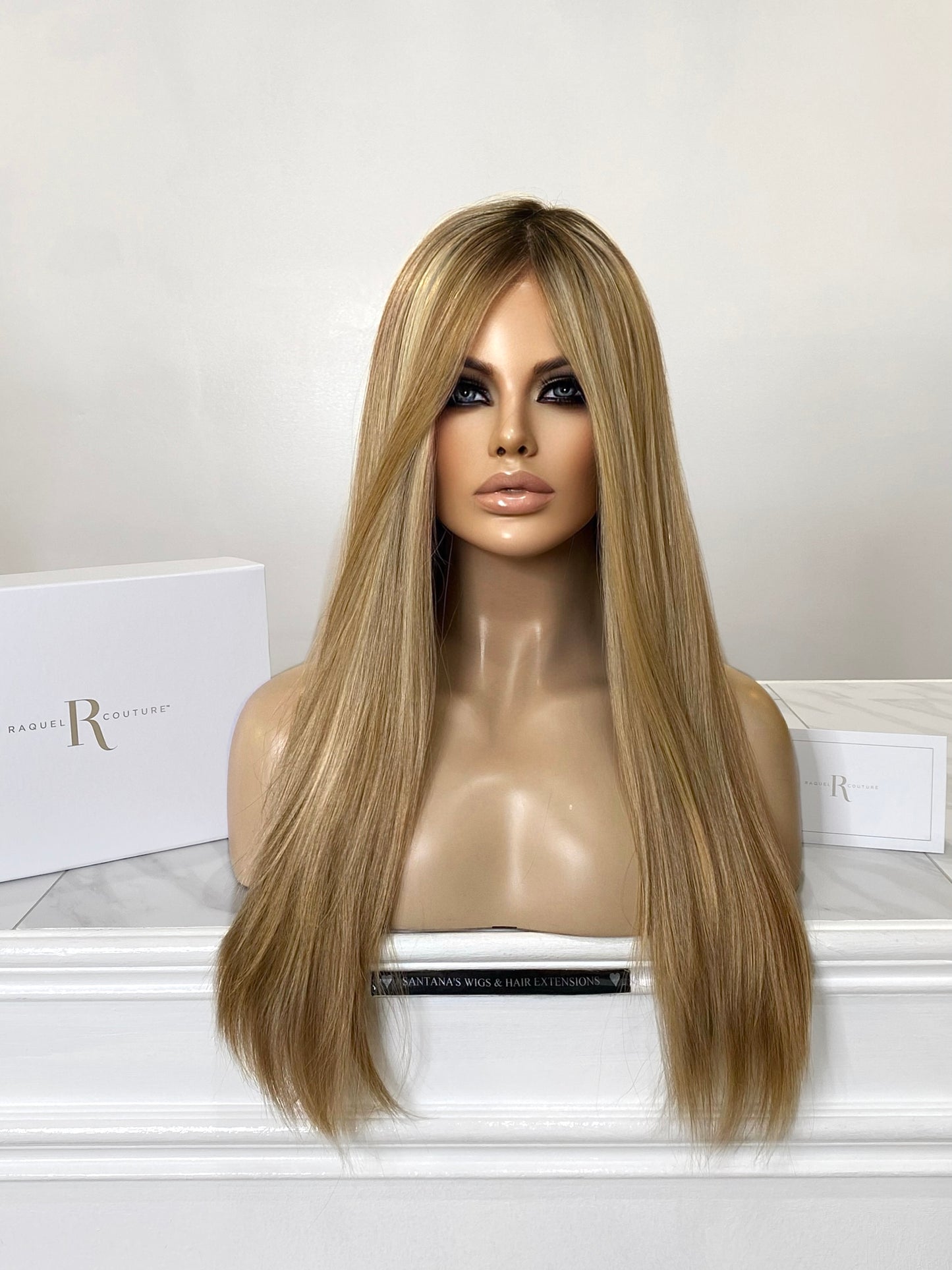 Glamour and More | 100% Remy Human Hair | French Drawn Monofilament Top (100% Hand-Tied Base)