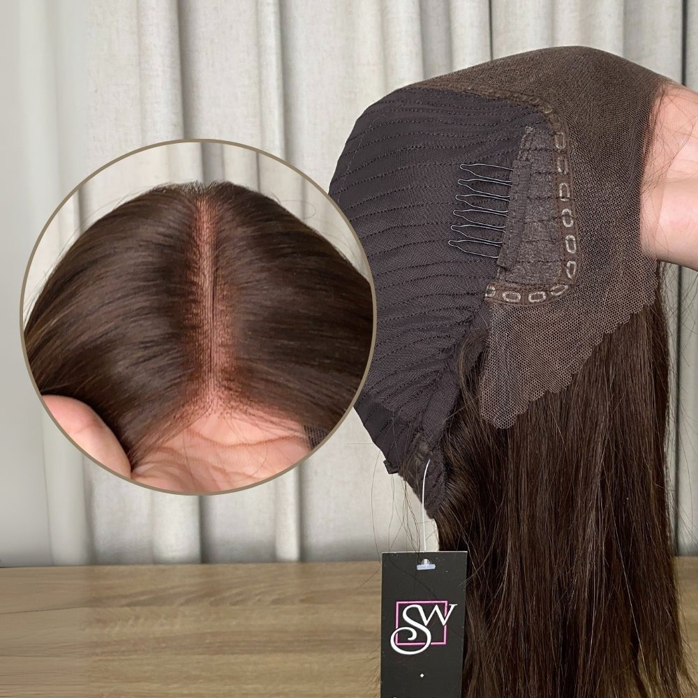 Willow | 100% Human Hair Lace Front Wig (Monofilament Top) - Santana's Wigs & Hair Extensions, LLC - Truffle