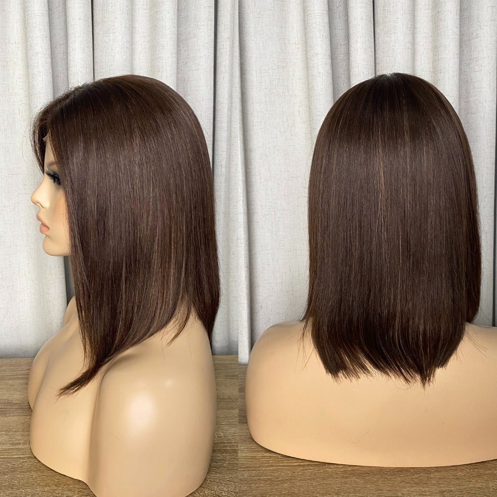Willow | 100% Human Hair Lace Front Wig (Monofilament Top) - Santana's Wigs & Hair Extensions, LLC - Truffle