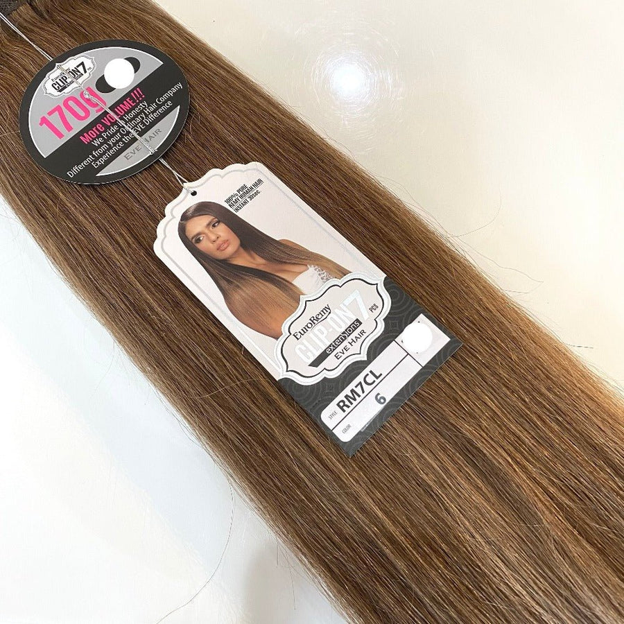 Euro Remy 7pc Clip-In Human Hair 22” – Santana display picture 3