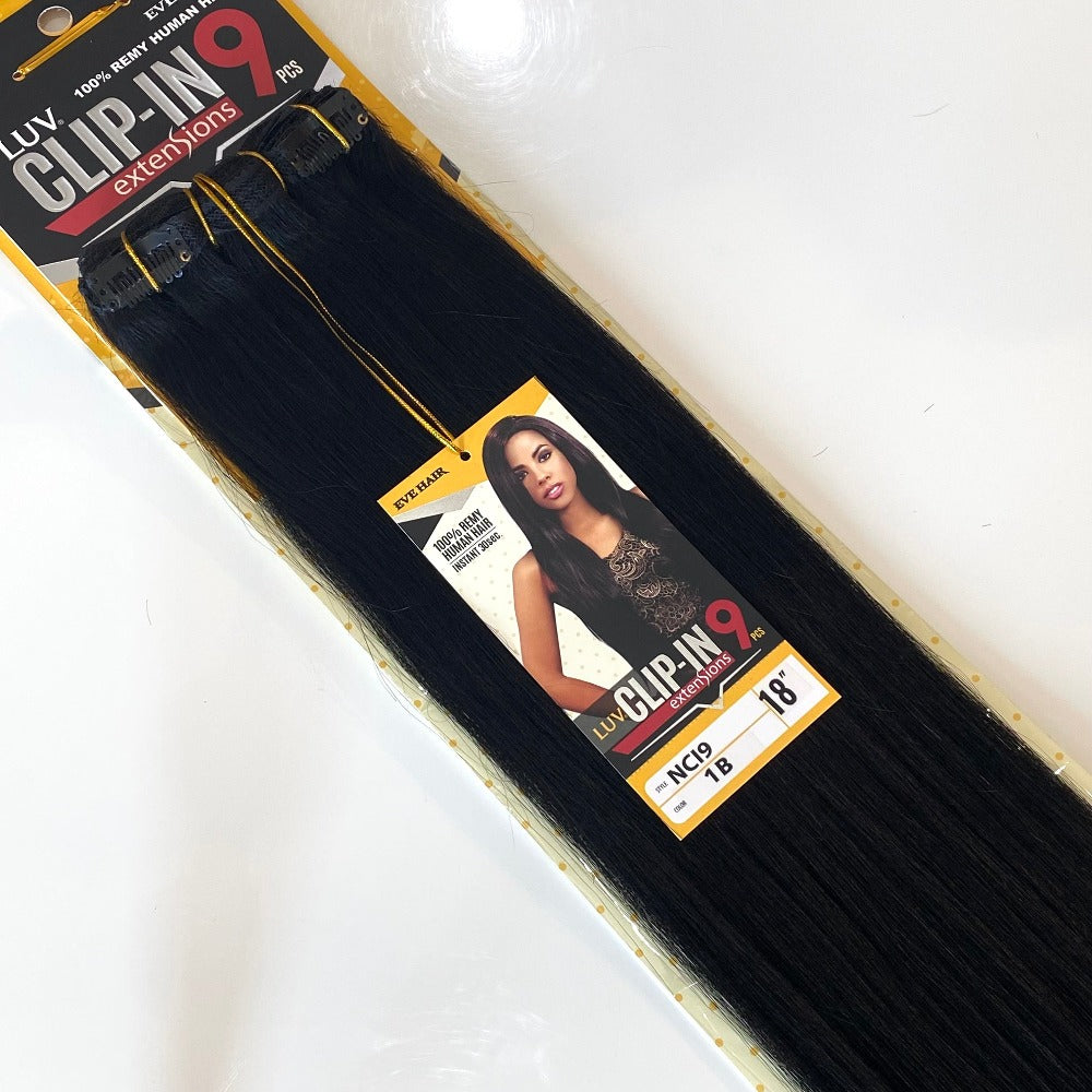 Luv | 9pc Clip-in Human Hair Extensions 18