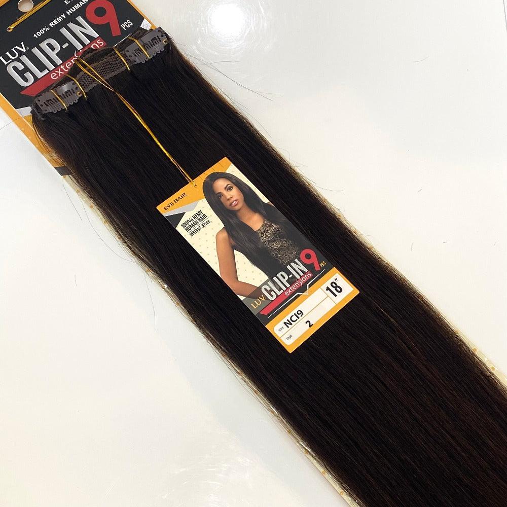 Luv | 9pc Clip-in Human Hair Extensions 18