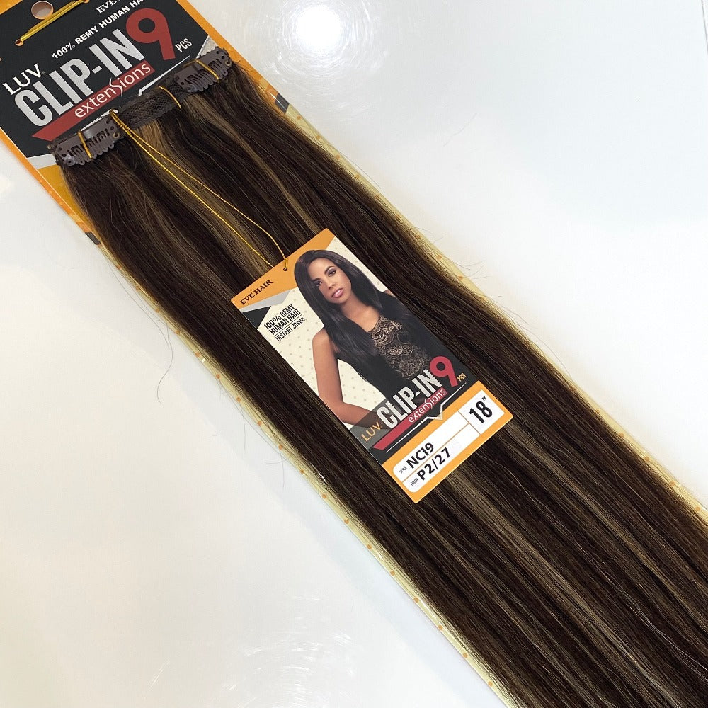 Luv | 9pc Clip-in Human Hair Extensions 18