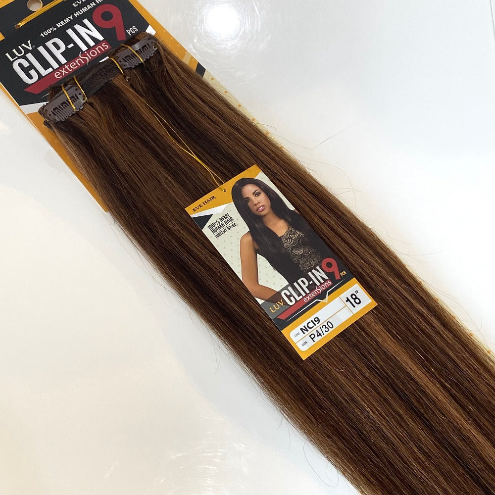 Luv | 9pc Clip-in Human Hair Extensions 18