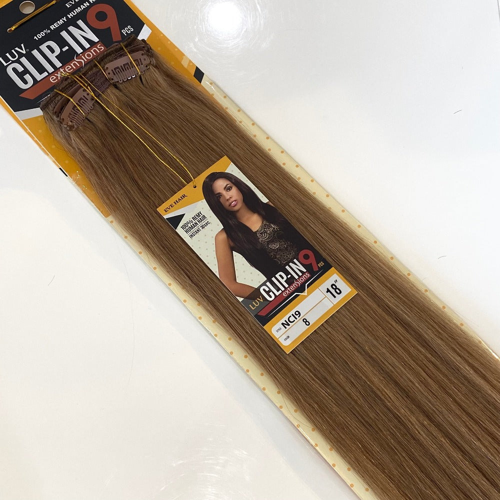 Clip in human outlet hair extensions